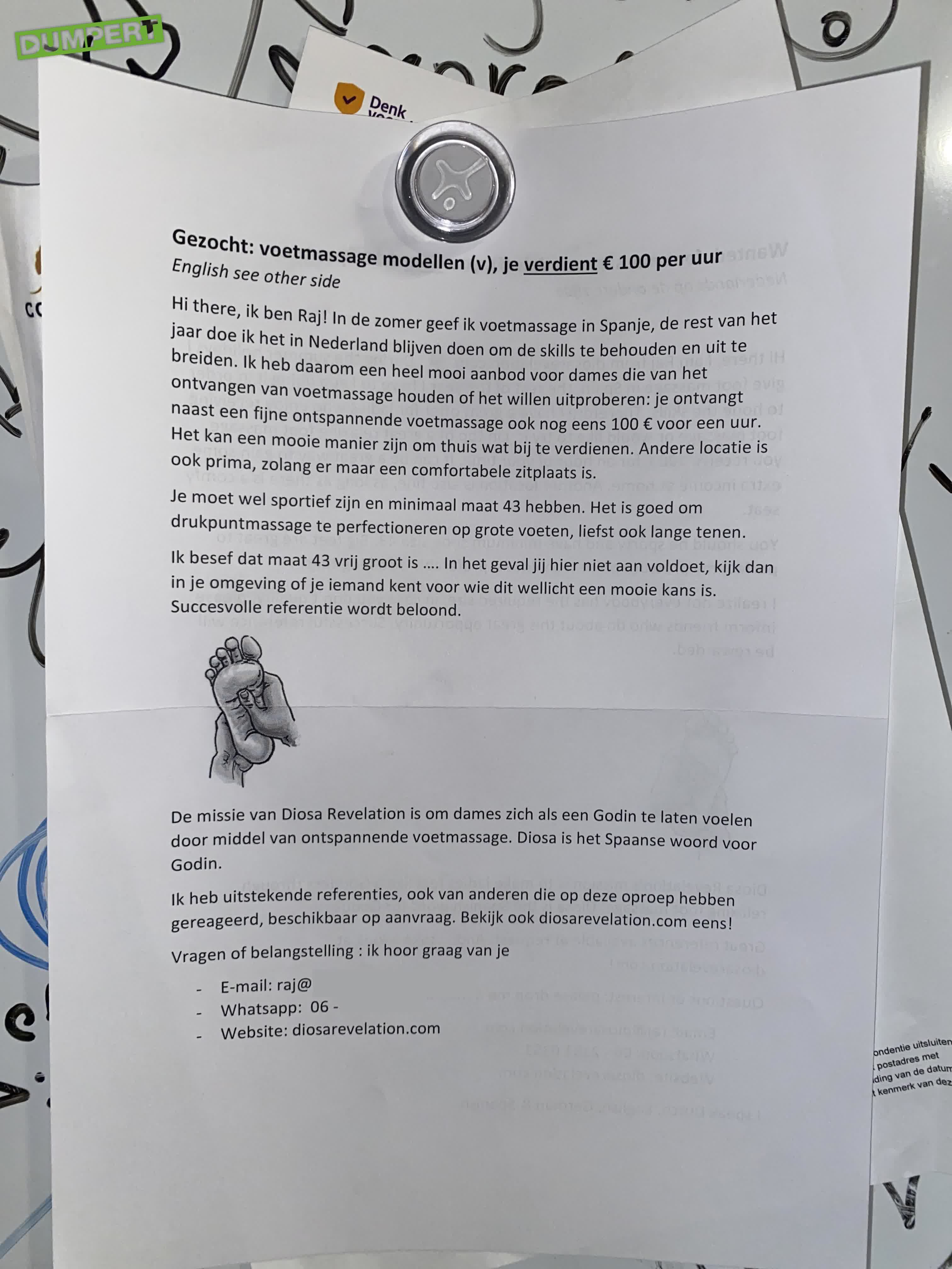 Voetfetisj van Raj