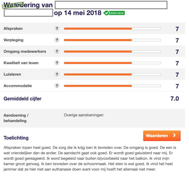 Alles goed in het bejaardentehuis hoor.