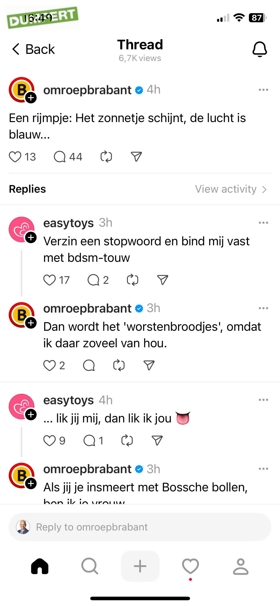 Komkommertijdverveling slaat toe
