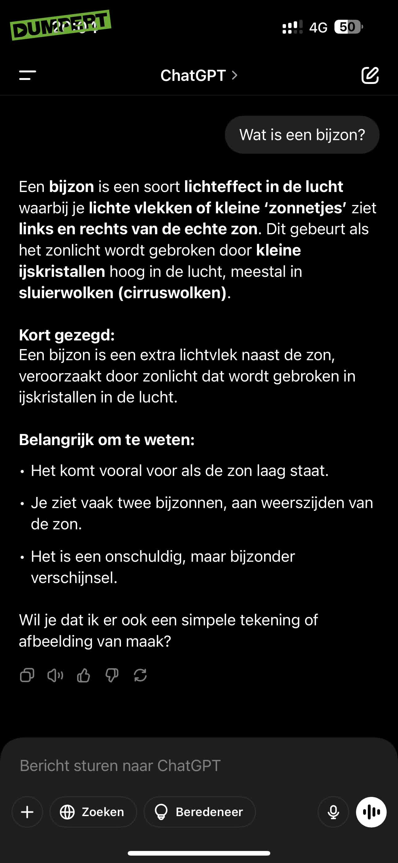 Mooie bijzon in de Betuwe