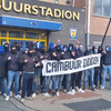 Heerenveen-fans laten afgehakte hertenkop achter bij Cambuurstadion