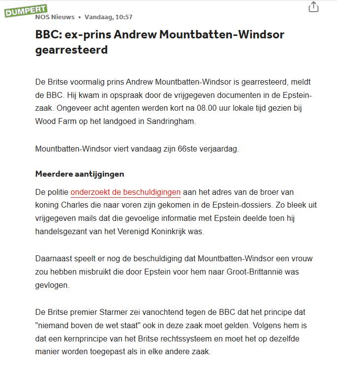 BREEK: Randy Andy gearresteerd op landgoed Sandringham