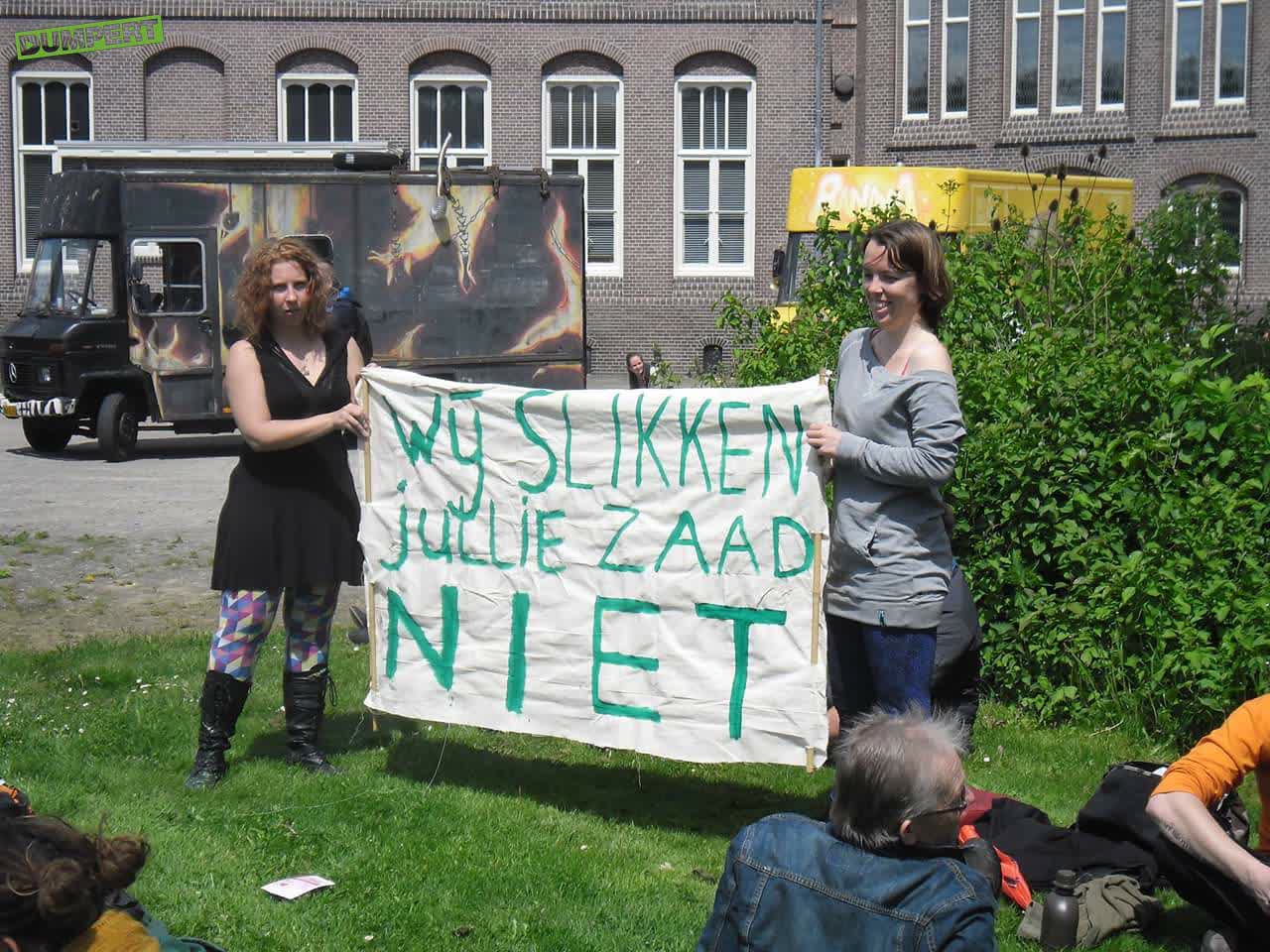 Wij slikken jullie zaad niet