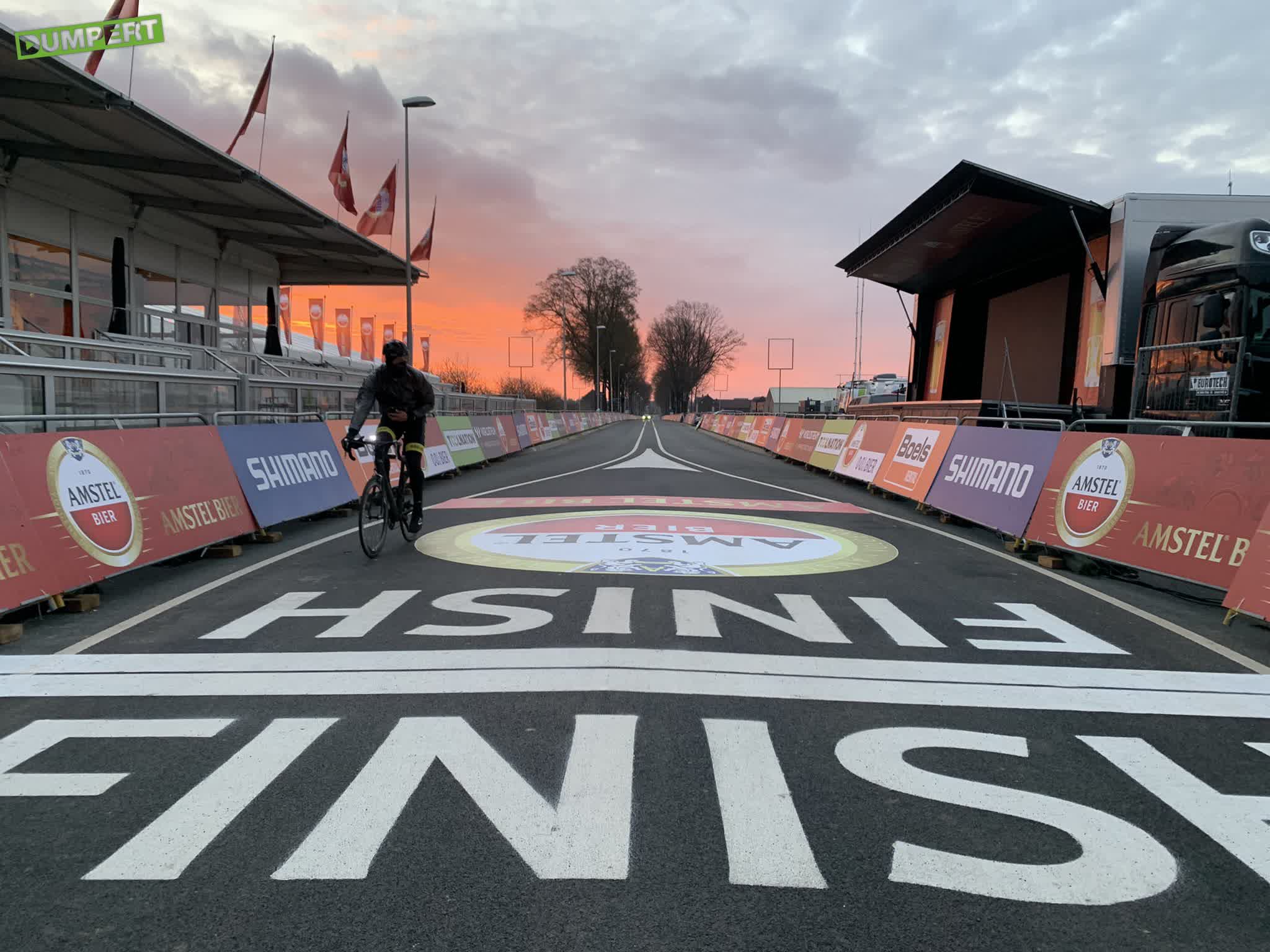 De finishlijn van de Amstel Gold Race