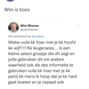 Wim is boos