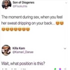 Dat moment tijdens de seks