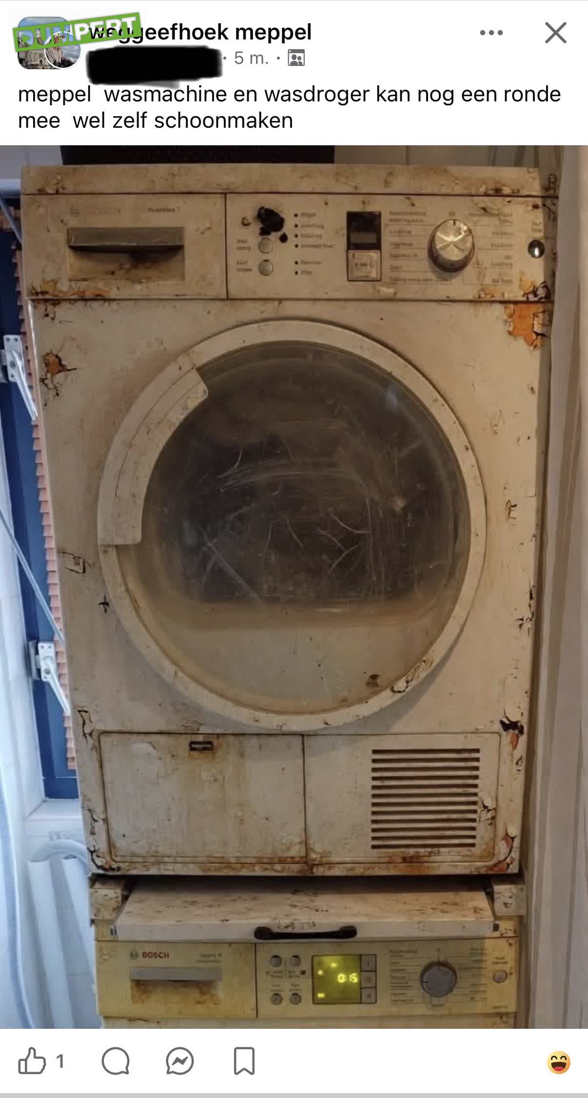 Wasmachine en droger