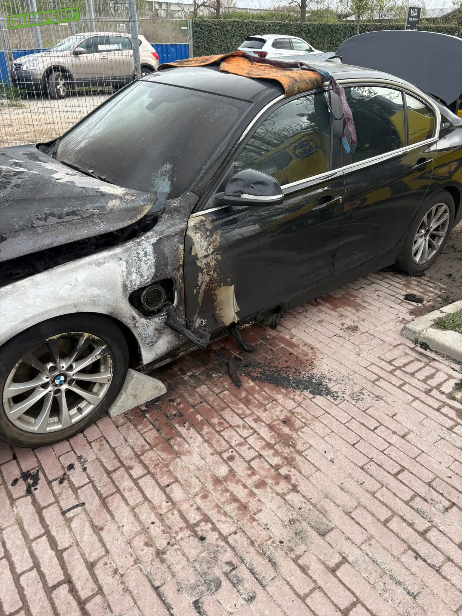 BMW in de fik
