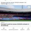 Feyenoord gaat binnen over lijken