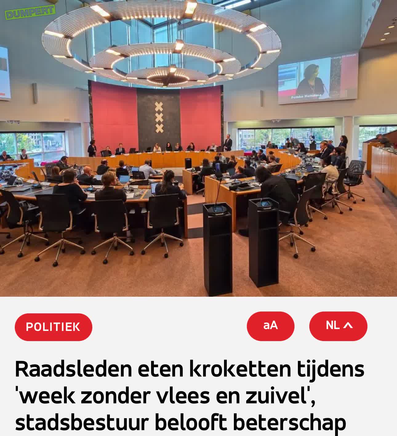 De shit raakt nu echt de fan in de Amsterdamse raad