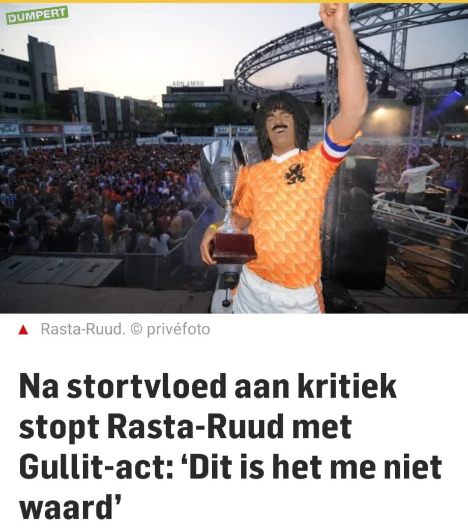 Rasta Ruud kapt er mee