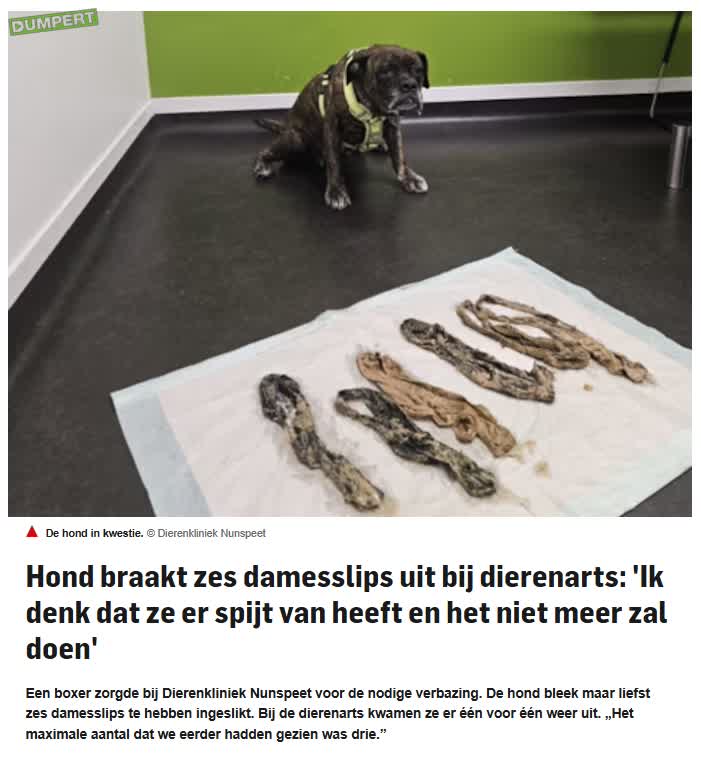 Dus daar zijn al m'n slipjes gebleven