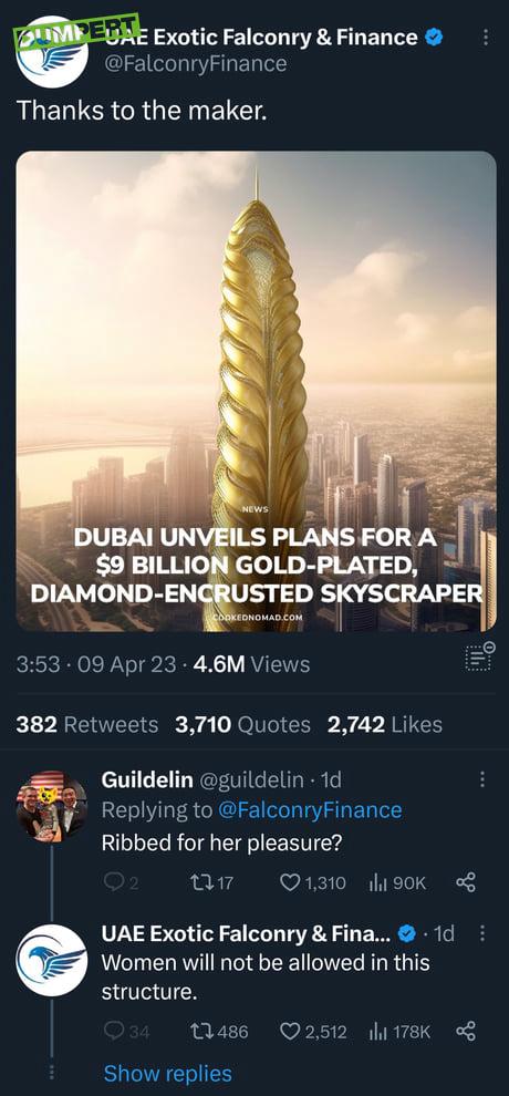 Dubai bouwt nieuw gebouwtje 
