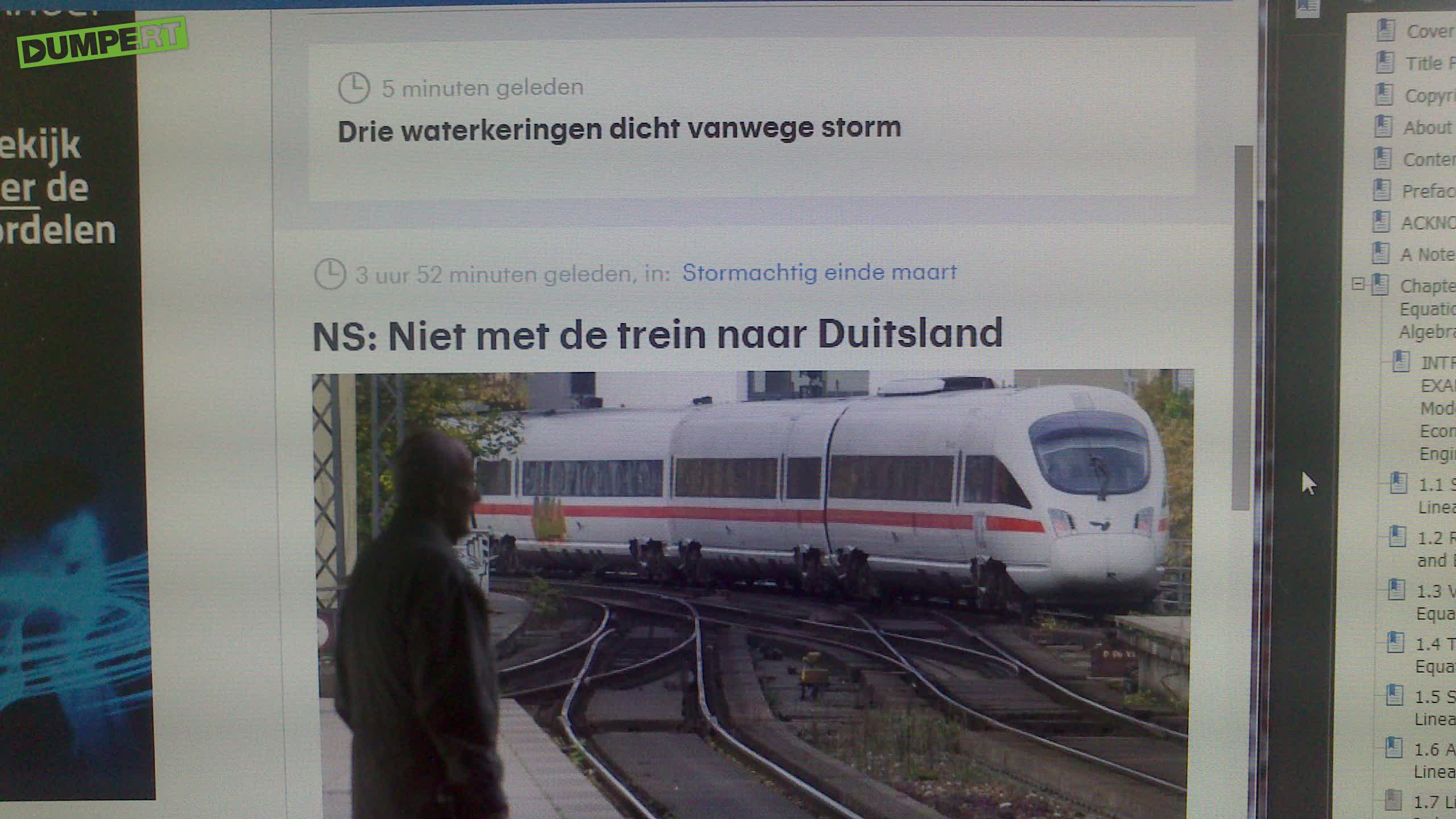 DUMPERT - Als het kalf verdronken is...