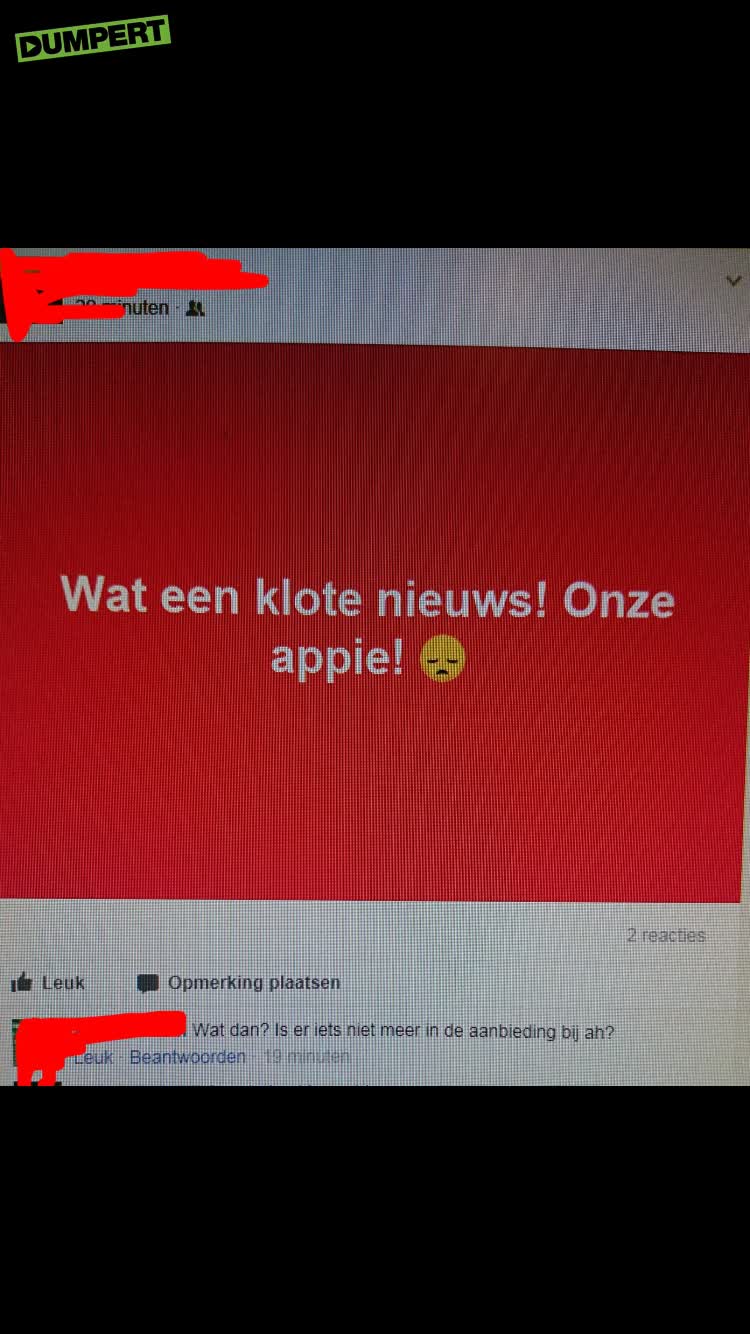 Iemand snapt het niet helemaal