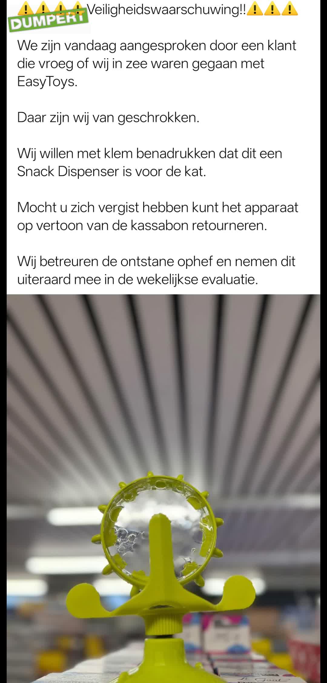 Veiligheidswaarschuwing!