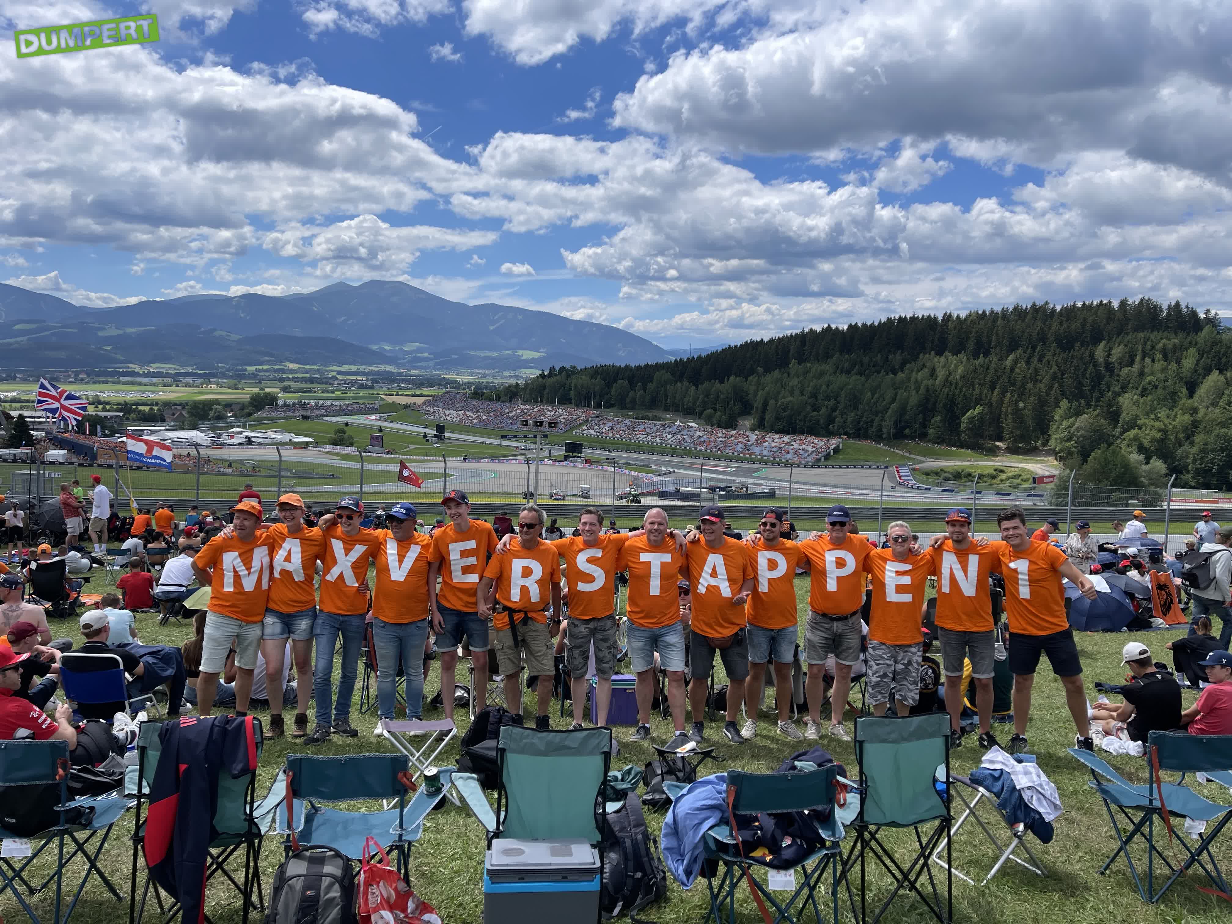 Max Verstappen fans gespot in Oostenrijk