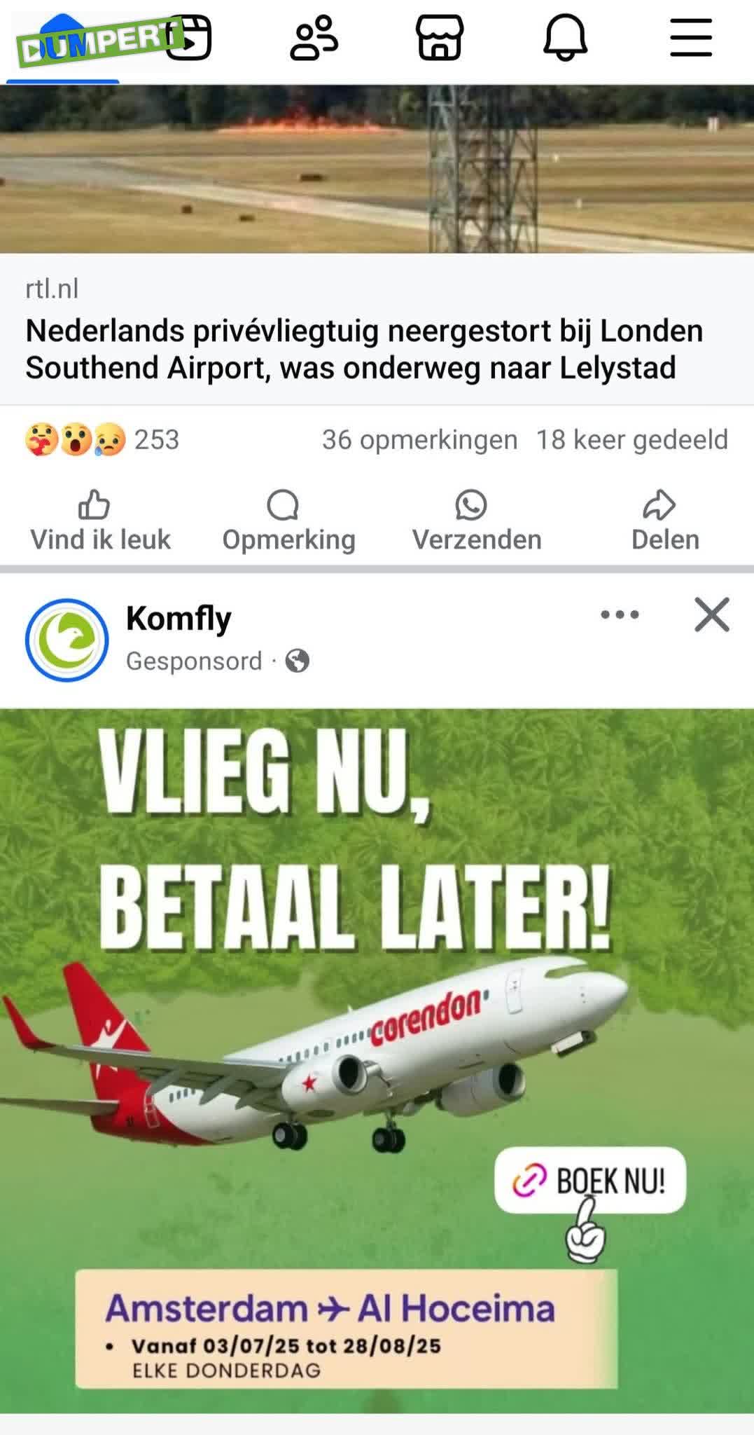 Vlieg nu betaal nooit