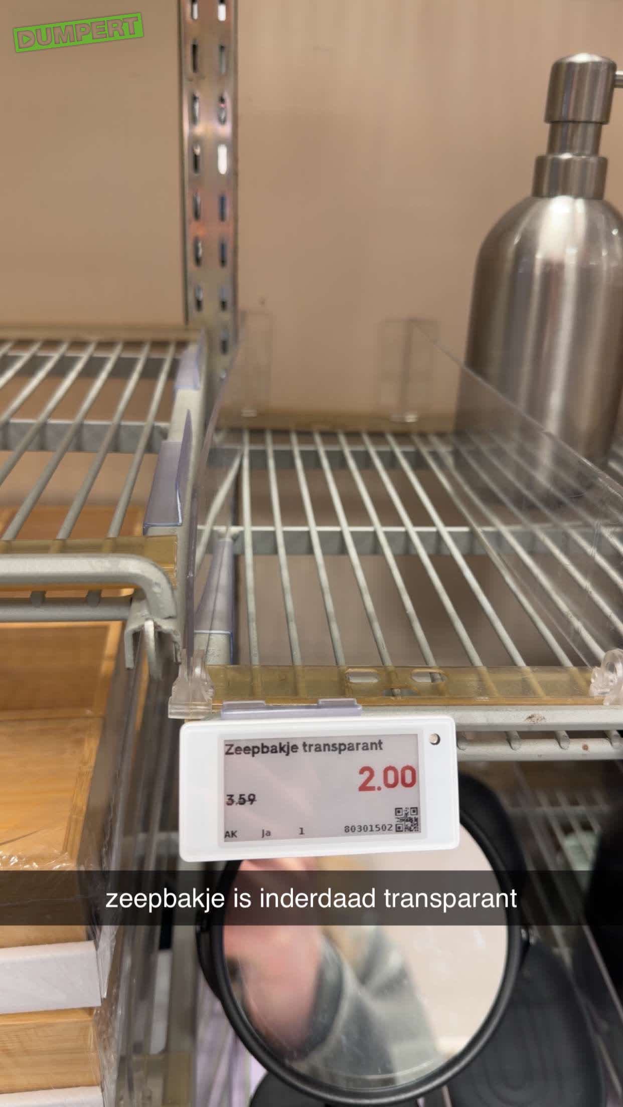 Zeepbakje transparant 