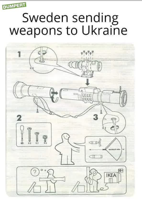 Zweden stuurt wapens naar Oekraïne 