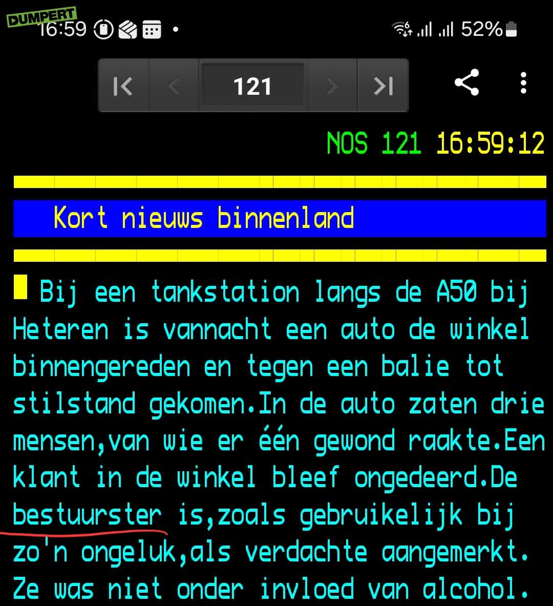 Vooroordeel weer eens bevestigd
