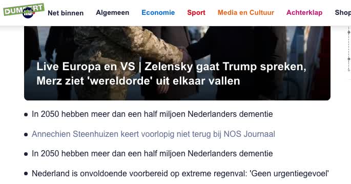 Vervelend als je vergeet wat je zojuist al gezegd hebt