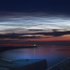 Lichtende Nachtwolken in Scheveningen