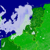 Een regenwolk die op Nederland lijkt.