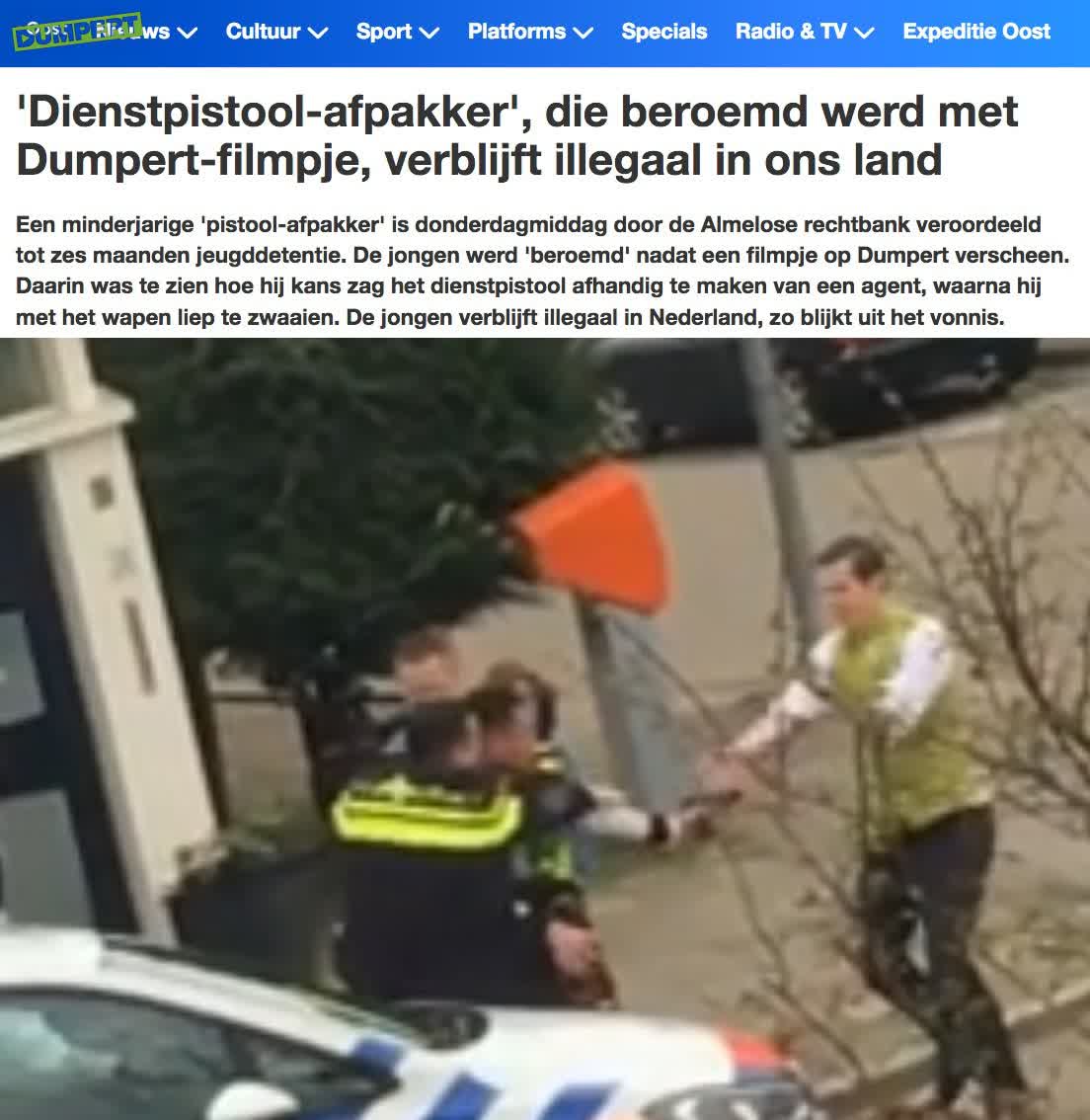 Zes maanden voor stelen politiegun