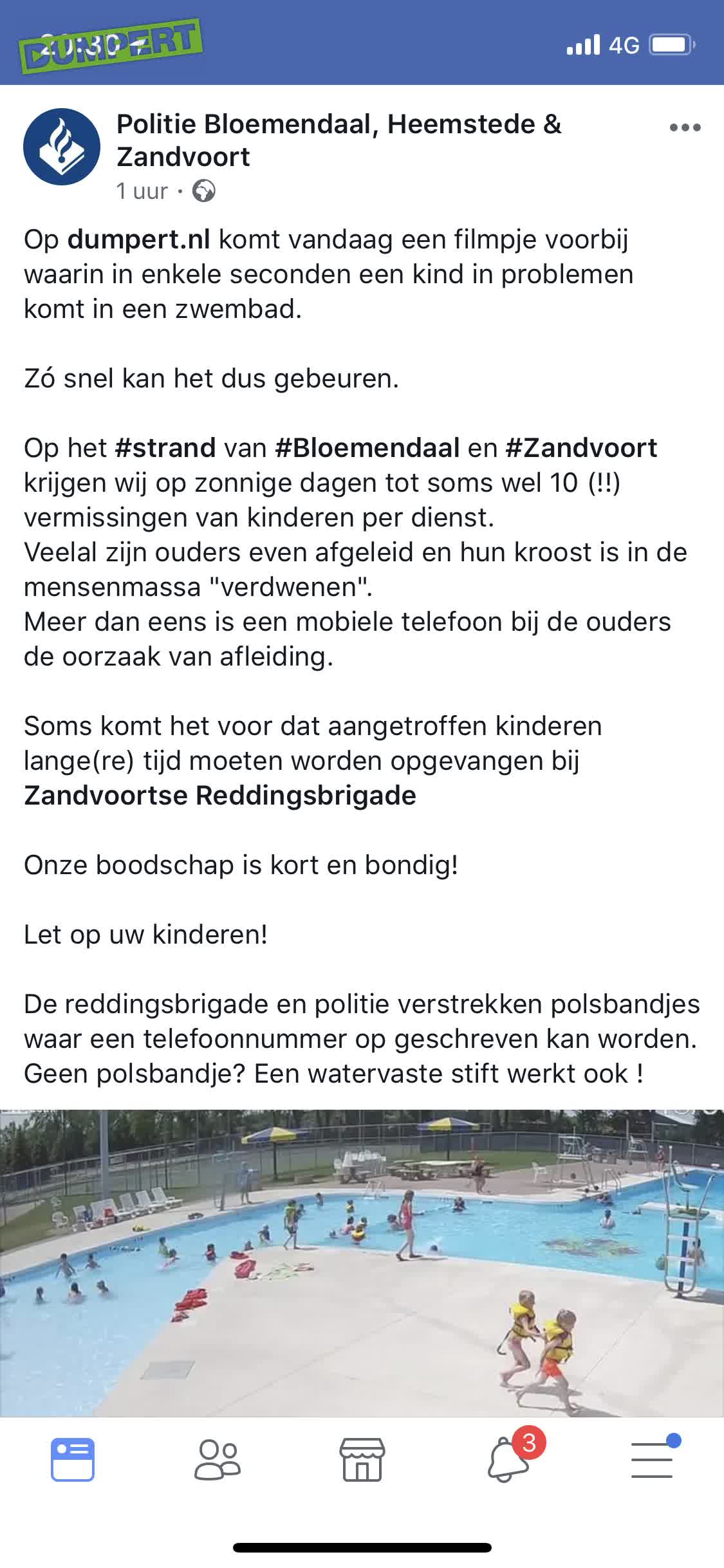 Politie Zandvoort is vaste reaguurder!
