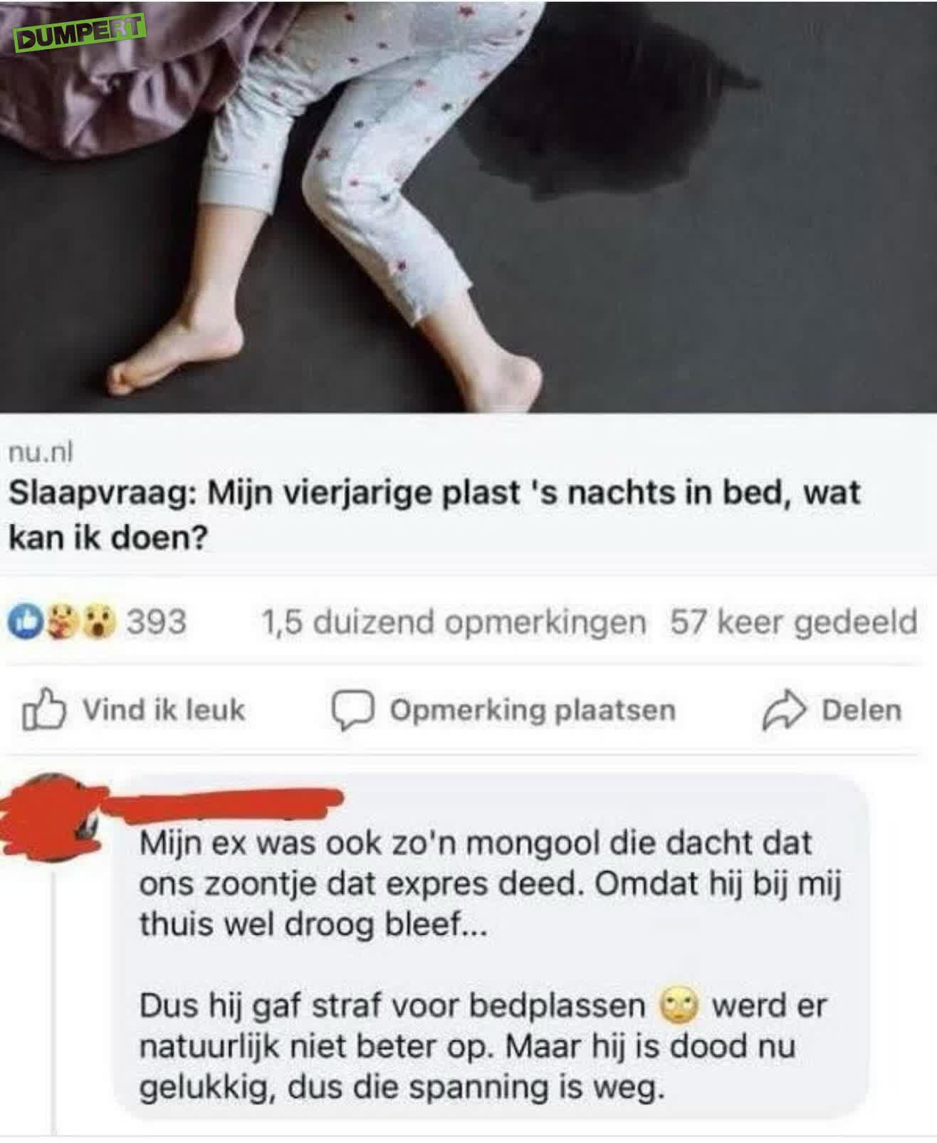 Facebookcomment met happy end