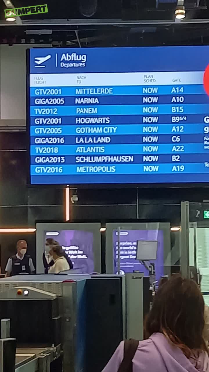 Humor op Duits vliegveld?