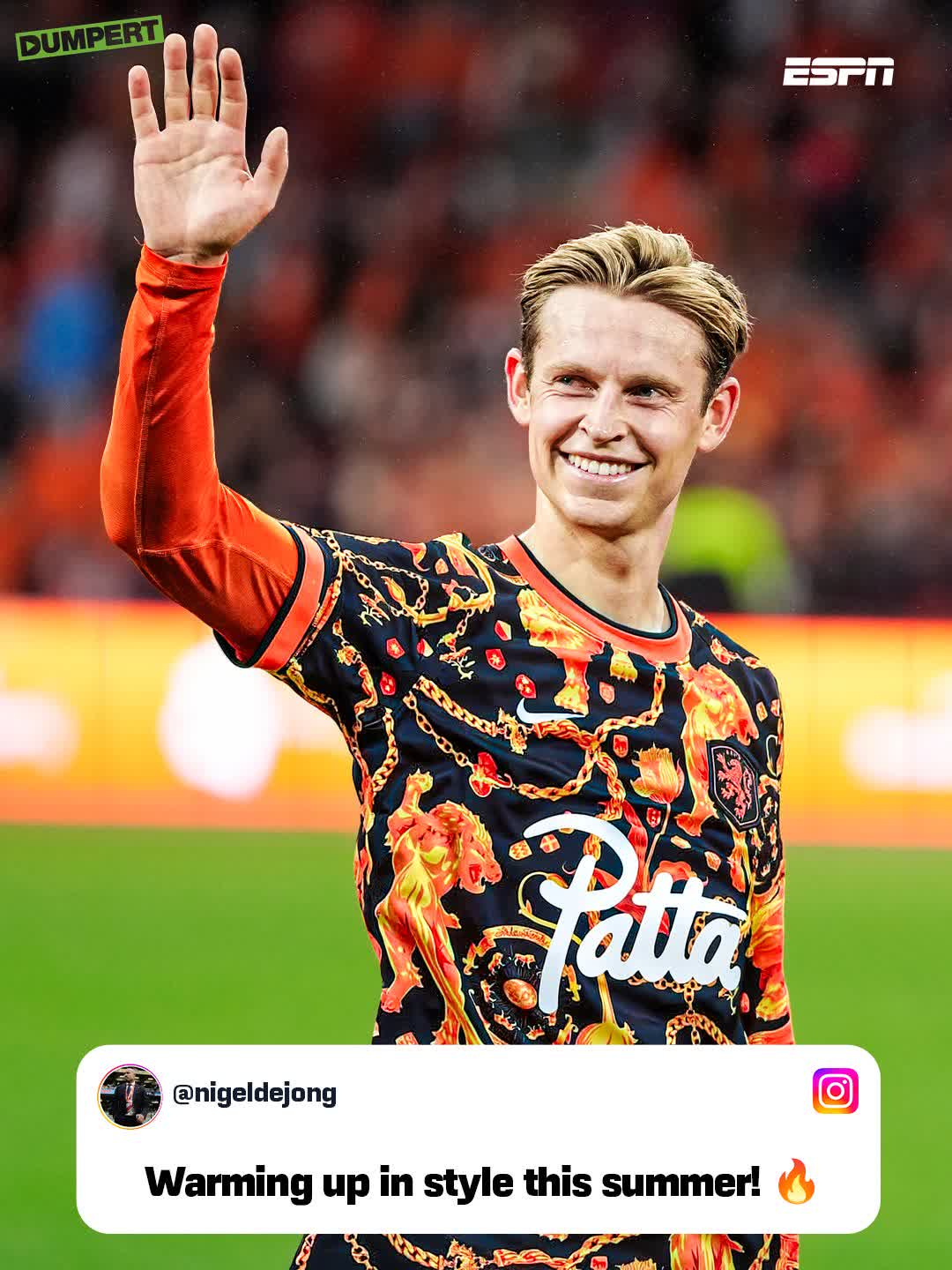 Nieuwe warming-up-shirt van Oranje aankomend WK