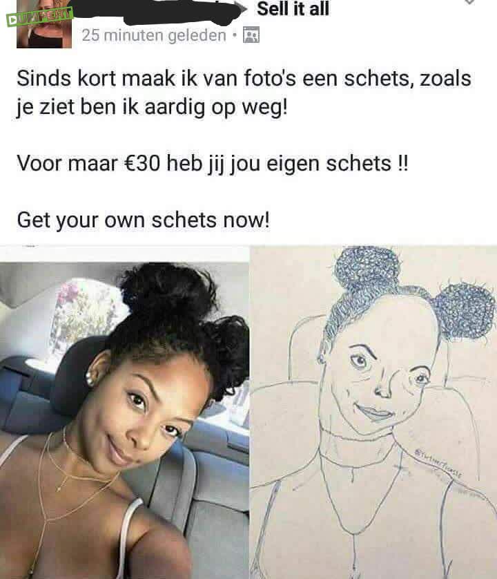 Iemand een mooie schets?