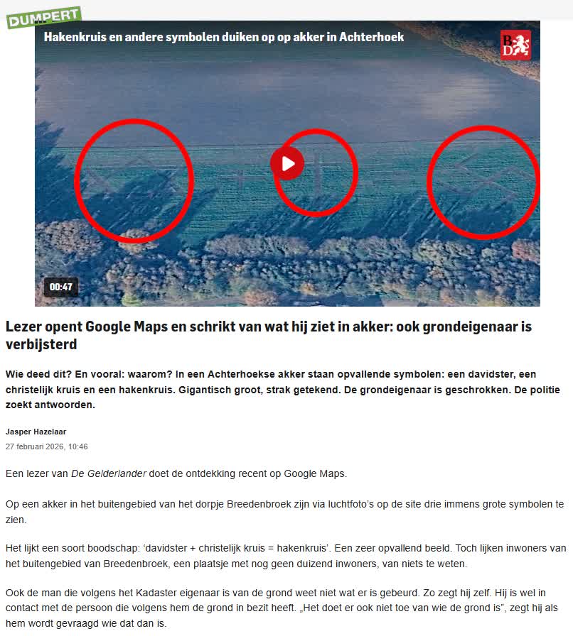 Iemand is creatief geweest in Breedenbroek