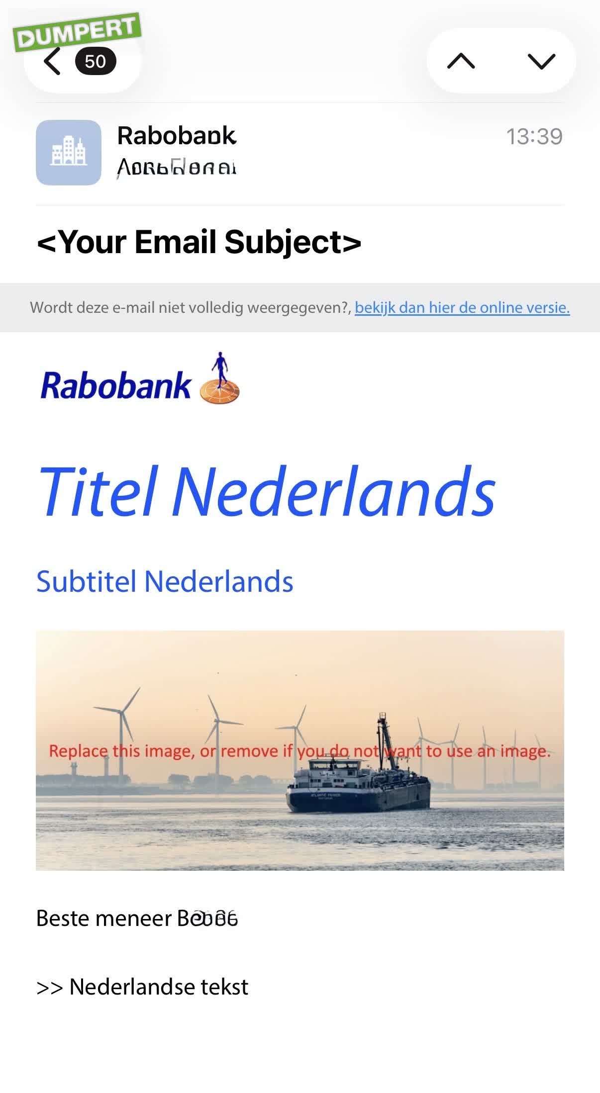 Mooi mailformat
