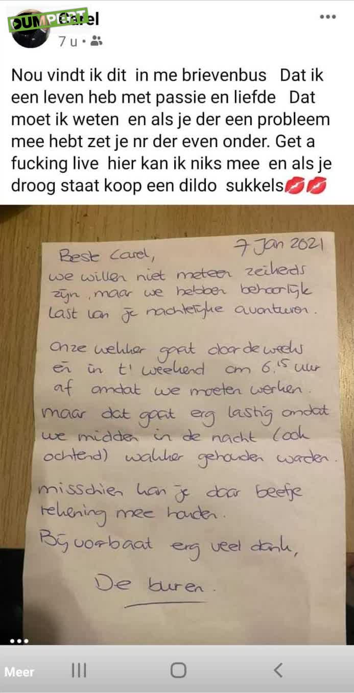 Neukende buurman