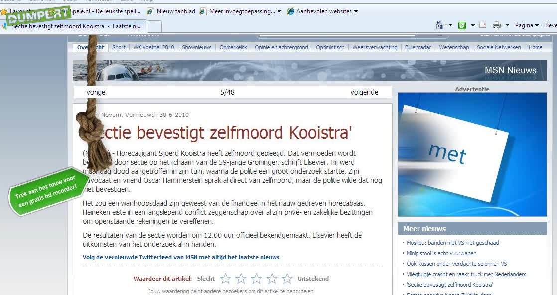 Wanneer overlay ads hilarisch worden