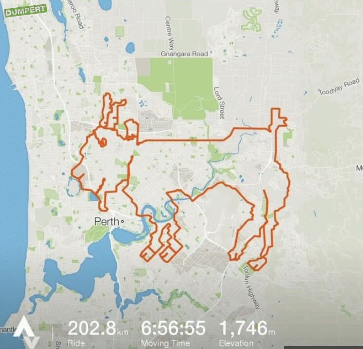 Geitje fietsen in Perth