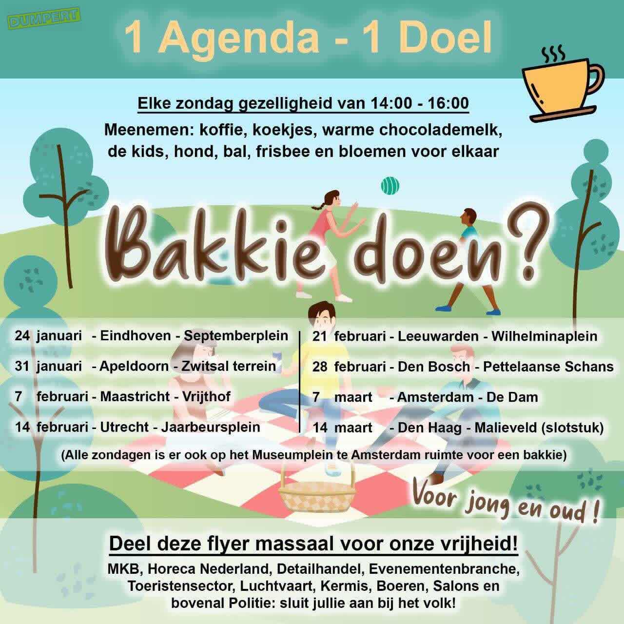 Agenda voor komende weken!