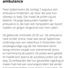 Etterbakjes hinderen ambulance