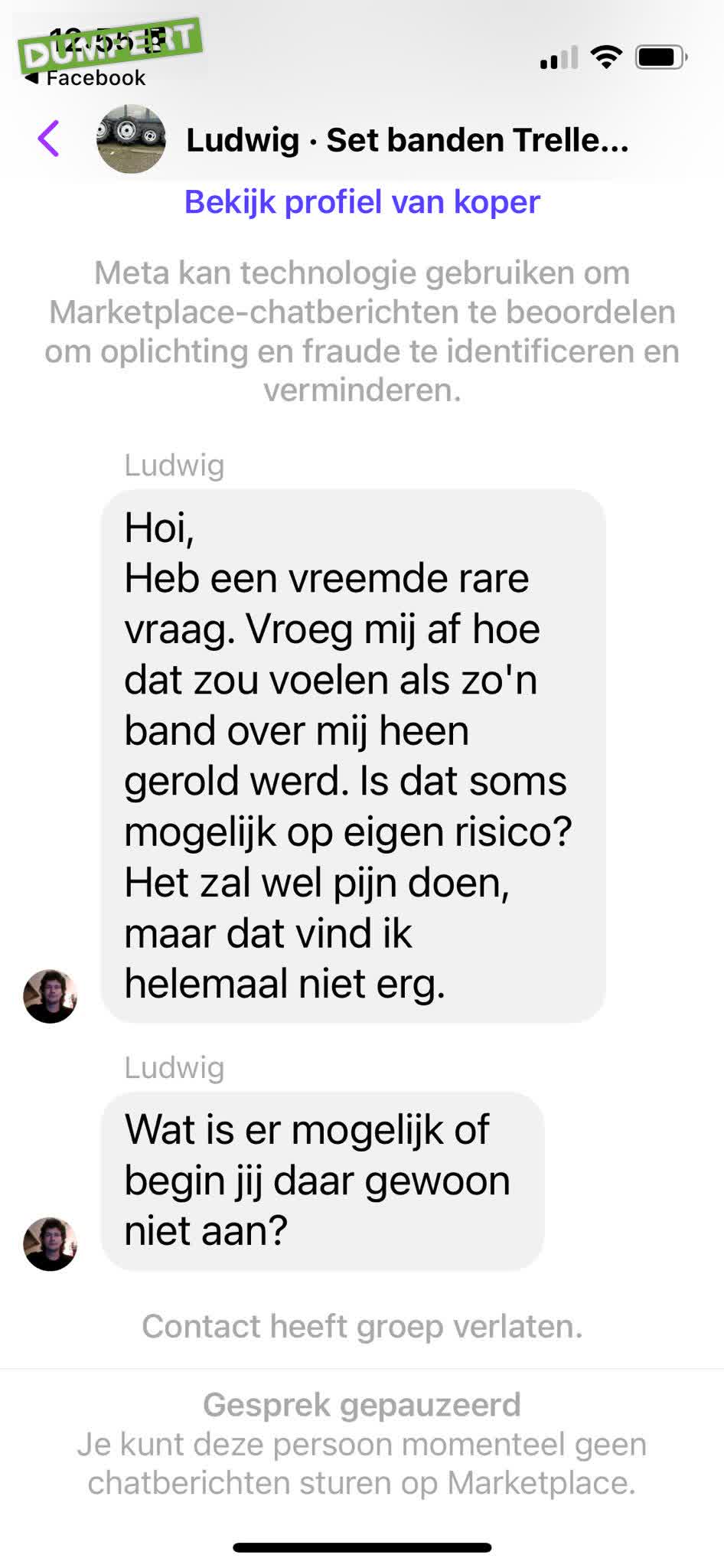 Mechanisatiebedrijf verkoopt wat oude trekkerbanden