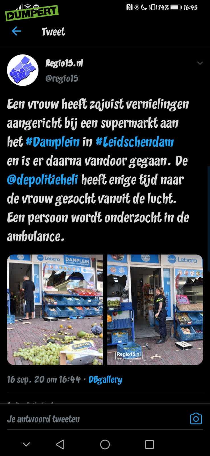 Fruitige wijfies slopen supermarkt in Leidschendam