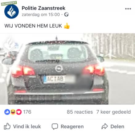 Politie heeft lolletje