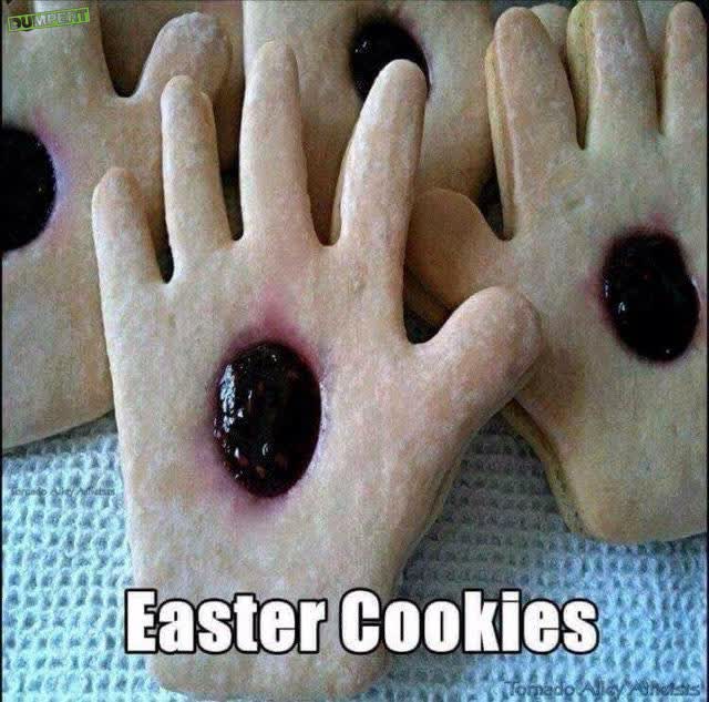 Paaskoekjes gemaakt
