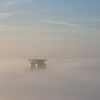 Dikke mist in Den Haag