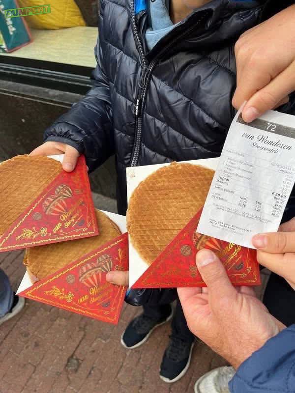 39 euro voor 3 stroopwafels