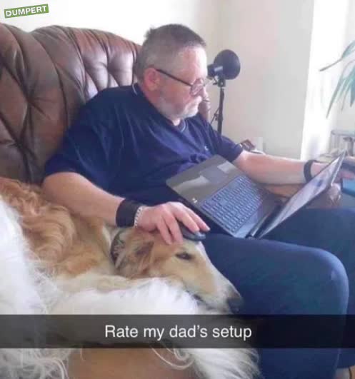Pa is comfortabel