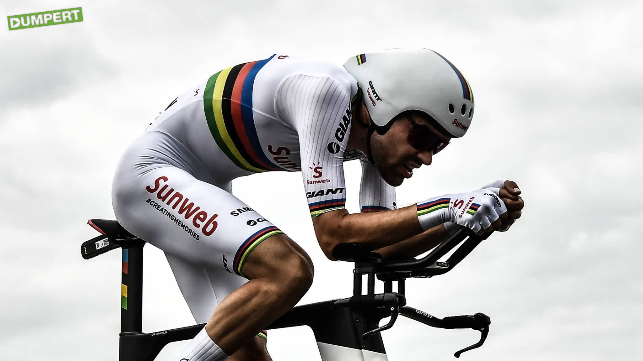 Dumoulin behoudt tweede plek met zege tijdrit!