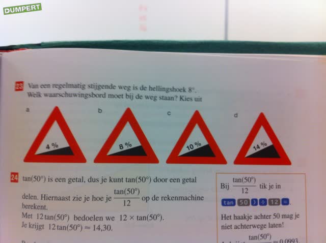 Ondertussen in een Wiskundeboek HAVO